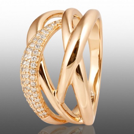 Позолочена каблучка Xuping 10966 фото | Brulik