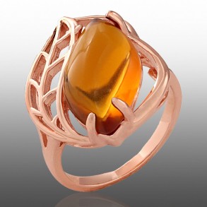 Позолочена каблучка Fallon 83202652 фото | Brulik