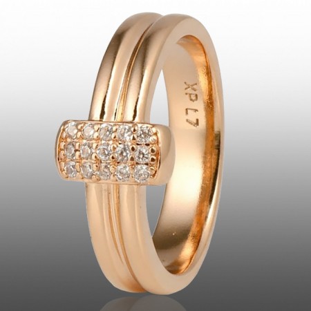 Позолочена каблучка  Xuping 10931 фото | Brulik