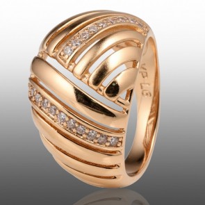 Позолочена каблучка  Xuping 10934 фото | Brulik