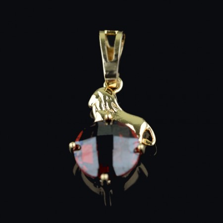 Позолоченный кулон XP 3583 лев - бордо фото | Brulik