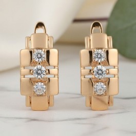 Позолочені сережки  Xuping 23836