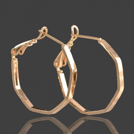 Позолоченные серьги -кольца Xuping 269-M фото | Brulik