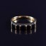 Исключительное кольцо с фианитами в позолоте 10-1922-черный фото | Brulik