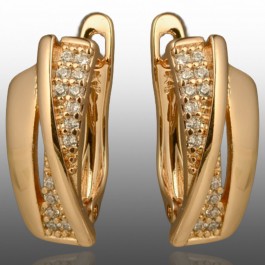 Позолочені сережки  Xuping 24675