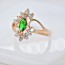 Кольцо "Ангел" 12381-зеленый фото | Brulik