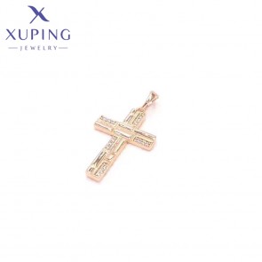 Позолочений хрестик Xuping 3068 фото | Brulik