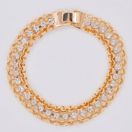 Блистательный ювелирный браслет 10-7028 - белый фото | Brulik