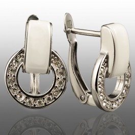 Сережки кераміка Xuping 23283-білий