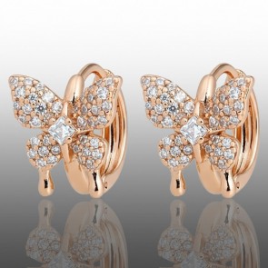 Позолочені сережки Xuping 24355 фото | Brulik