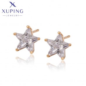 Позолочені сережки-гвоздики  Xuping X000904883 фото | Brulik