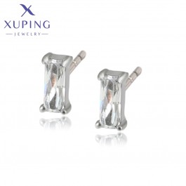 Серьги-гвоздики  Xuping A00605821- белый фианит