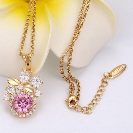 Цепочка с сияющим кулоном 42493 фото | Brulik