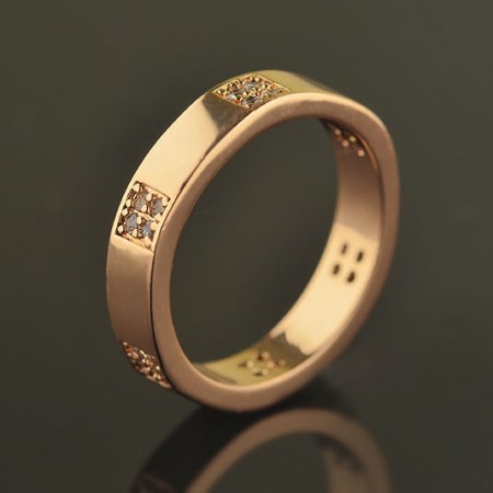 Позолоченное кольцо с фианитами Fallon 83200634 фото | Brulik