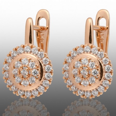 Позолочені сережки Xuping 24354 фото | Brulik