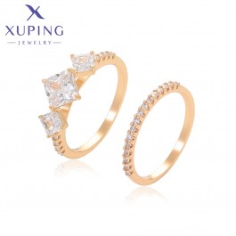 Позолочена каблучка 2 в 1 Xuping X000897127