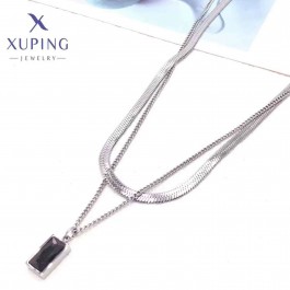 Сталевий ланцюжок 2 в 1 Xuping 40115-чорний