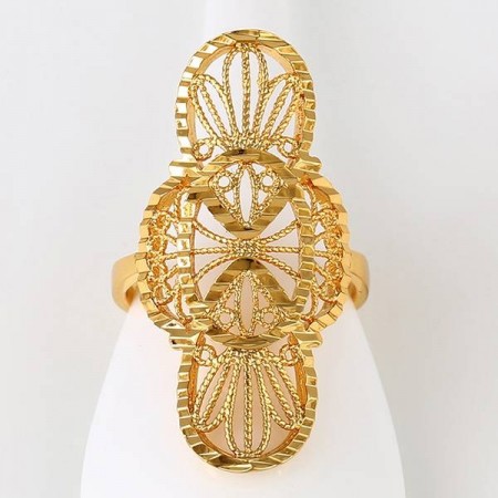 Исключительное кольцо в позолоте 12777 фото | Brulik