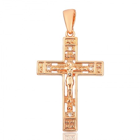 Позолоченный  крестик Fallon 86201101 фото | Brulik