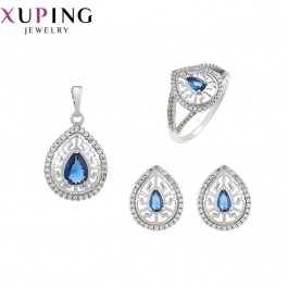 Комплект Xuping 63833-синие фианиты