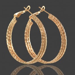 Позолоченные серьги кольца Xuping 942