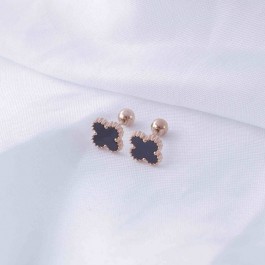 Сережки гвоздики сталеві у стилі Ван Кліф 23849