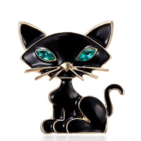 Брошь "Кот" 8859 фото | Brulik