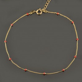 Браслет позолоченный на ногу XP 7975