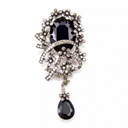 Брошь 8568-черный фото | Brulik