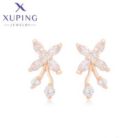 Позолочені сережки гвоздики Xuping(M&L) X000789444 фото | Brulik