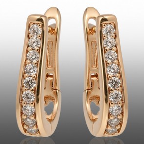 Позолочені сережки Xuping 24356 фото | Brulik