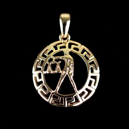 Позолоченный кулон Fallon 86100049-весы фото | Brulik