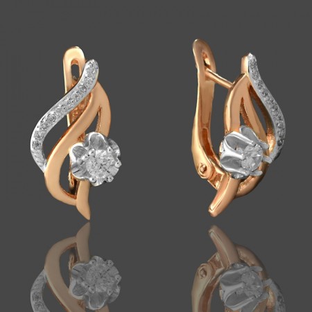 Позолоченные серьги Fallon 92201719 фото | Brulik