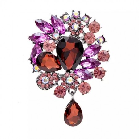 Брошь  8140-розовый фото | Brulik