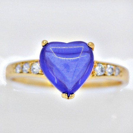 Кольцо "Затмение" Xuping 13312-синий фото | Brulik