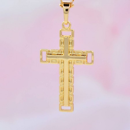 Крестик позолоченный Xuping 10-3010 фото | Brulik