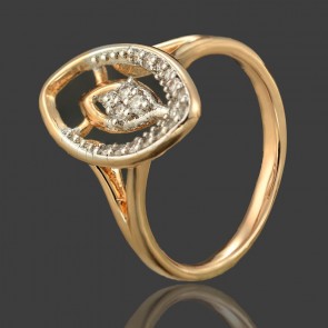 Позолоченное кольцо Xuping 1126 фото | Brulik