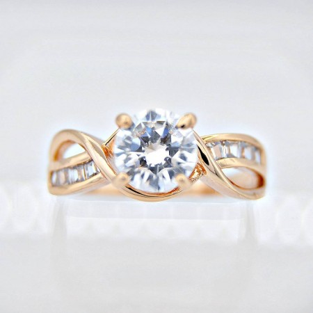 Кольцо "Beauty" 13201 - белый фото | Brulik