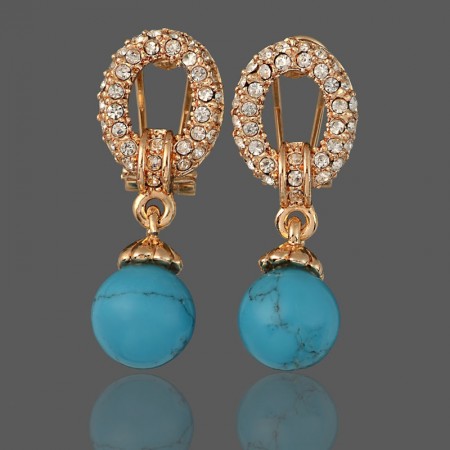 Позолоченные серьги Fallon 8220694 фото | Brulik