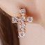 Оригинальные серьги-гвоздики с фианитами Xuping 24655 фото | Brulik