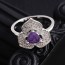 Эффектный комплект с фианитами оптом 63767-фиолетовый фото | Brulik