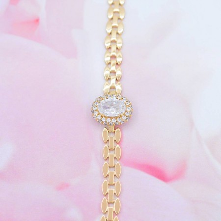 Неотразимый браслет с белыми фианитами XP 10-7157 фото | Brulik