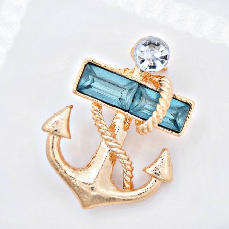 Брошь "Якорь" 934605 фото | Brulik