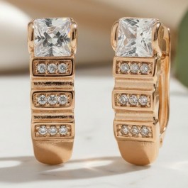 Позолочені сережки  Xuping 24079