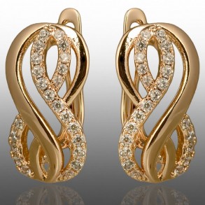 Позолочені сережки  Xuping 24708 фото | Brulik