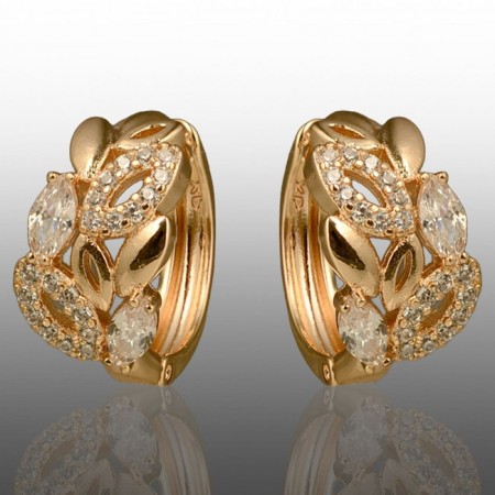 Позолочені сережки  Xuping 24745 фото | Brulik