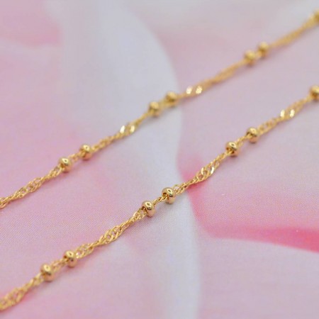 Позолоченная цепочка оптом 10-4125  фото | Brulik