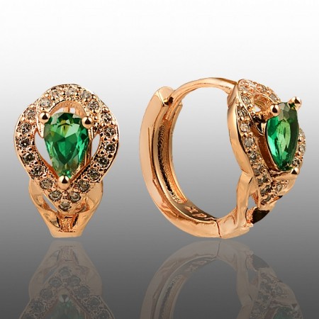 Позолочені сережки  Xuping 23460 фото | Brulik