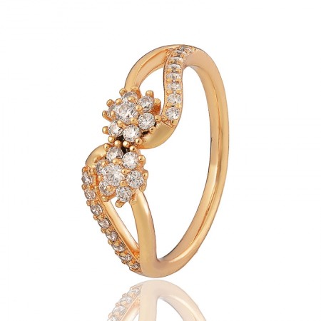 Позолоченное кольцо Xuping 10282 фото | Brulik