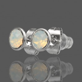 Серьги-гвоздики  Xuping Swarovski  20683-белые